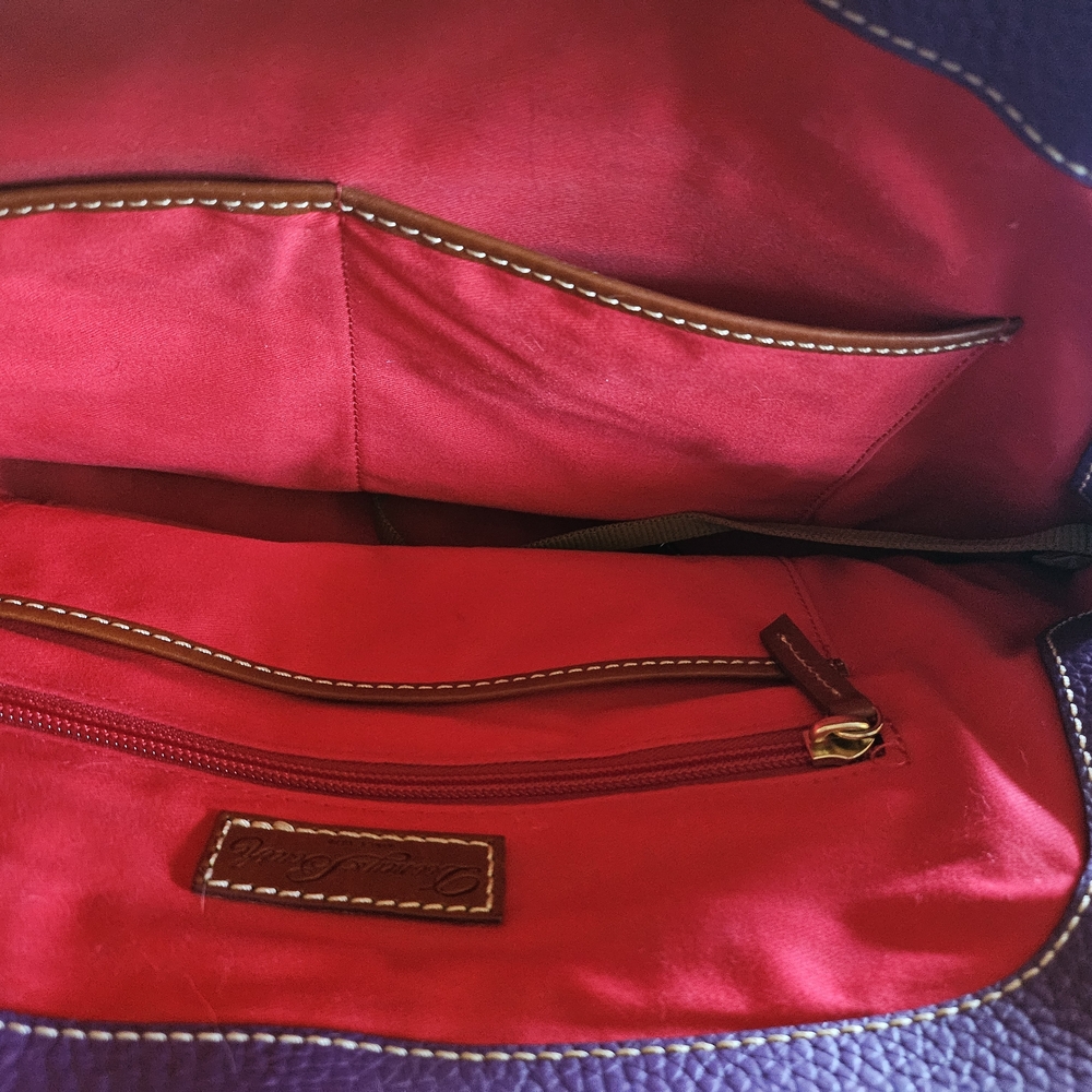 Dooney & Bourke Aubrey Purple Satchel EUC - Picture 4 of 4